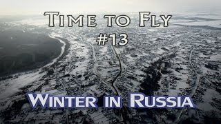 Winter Nature In Russia From Drone. Aerial Phantom 4 Footage. Уварово, Тамбовская Область
