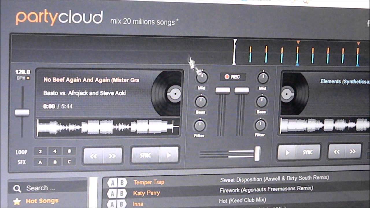 PartyCloud.fm DJ with a browser? Part 1 YouTube