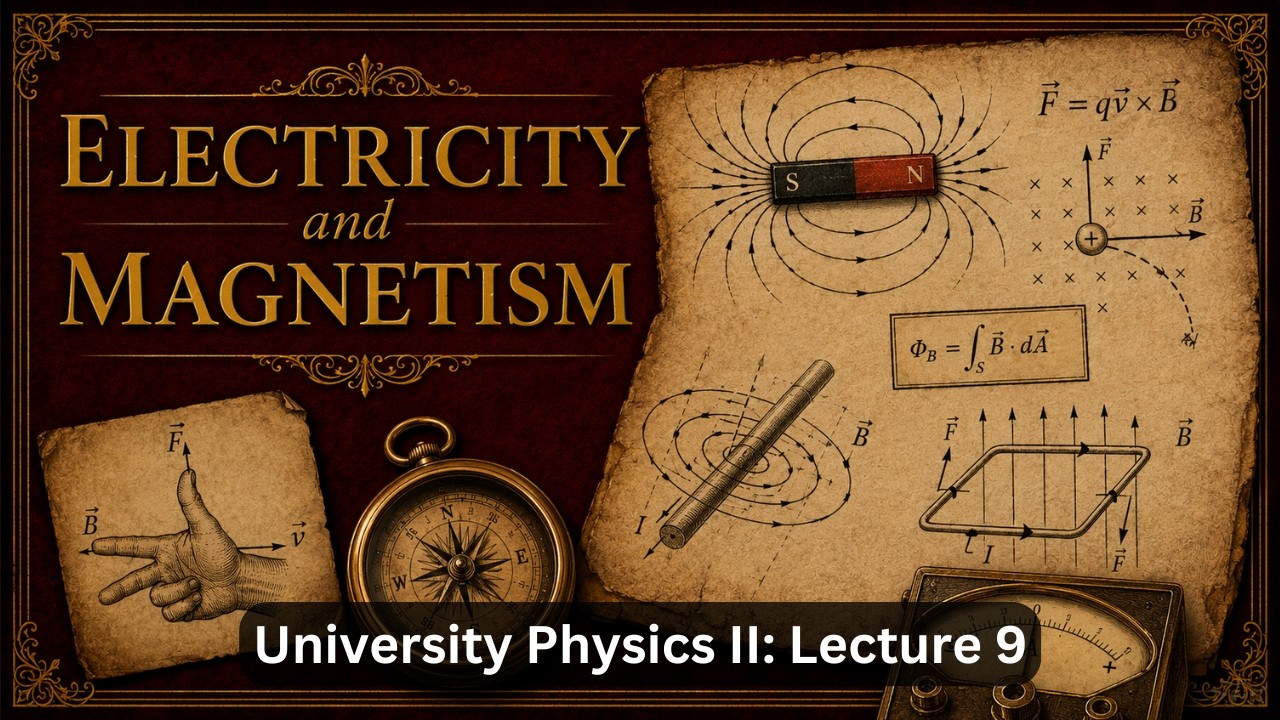 Magnetic Field and Magnetic Forces – Lecture 9 (University Physics II)
