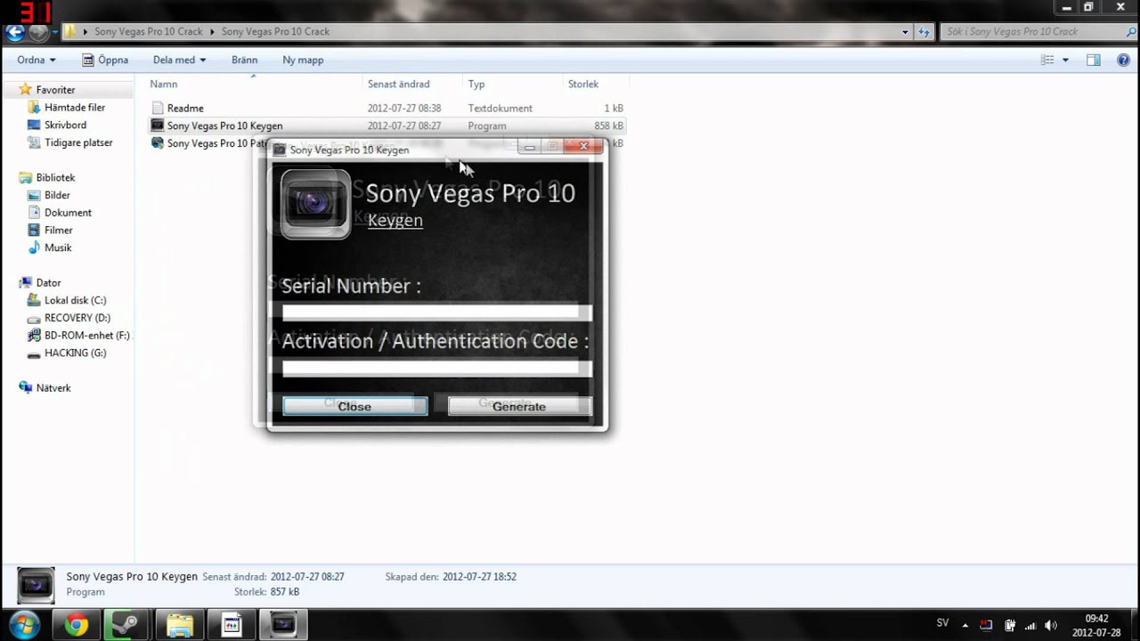sony vegas pro 10 patch keygen download