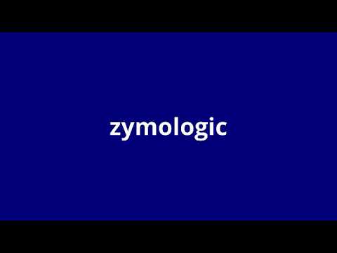 Video: ¿Qué significa zimología?