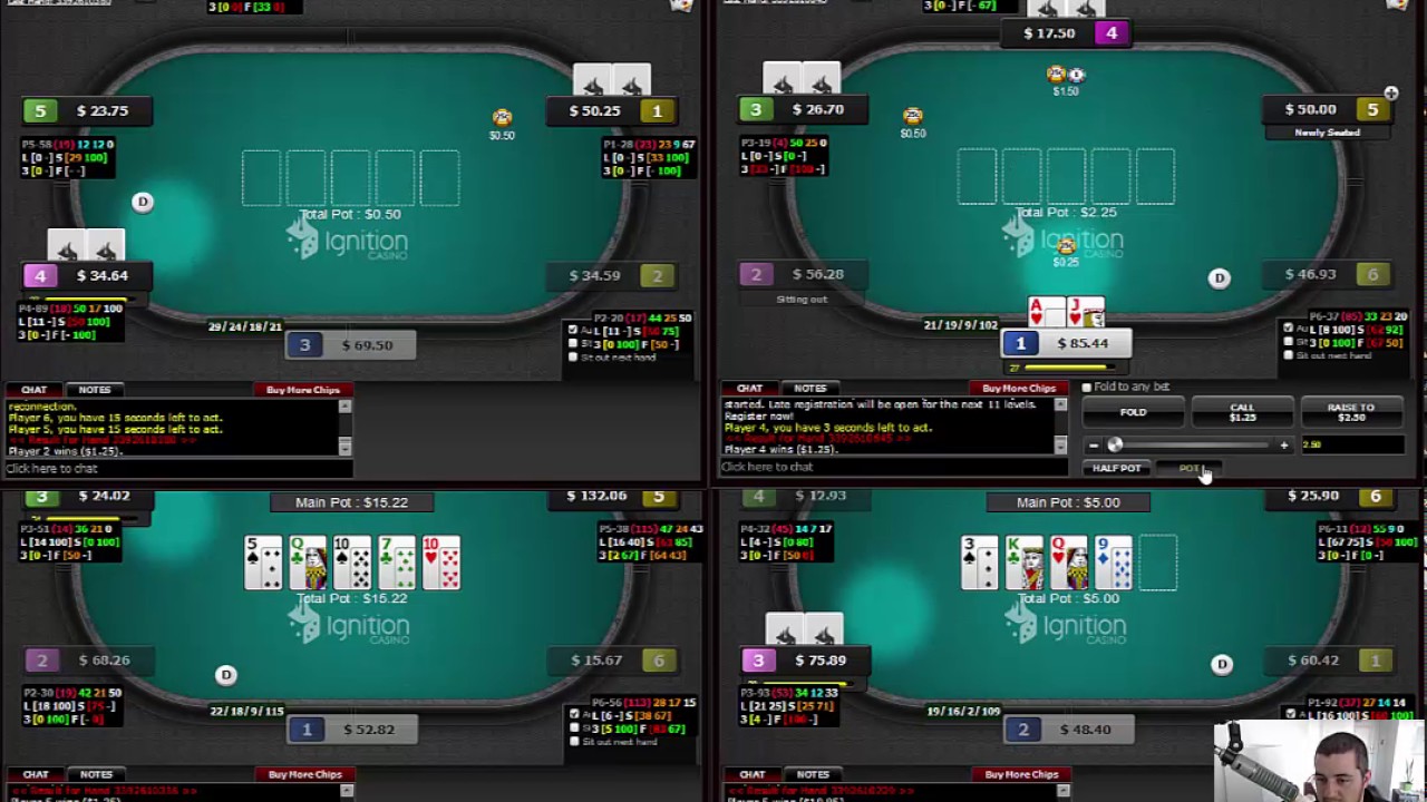 VLOG and Poker 50NL 4 Tables Ignition/Bovada YouTube