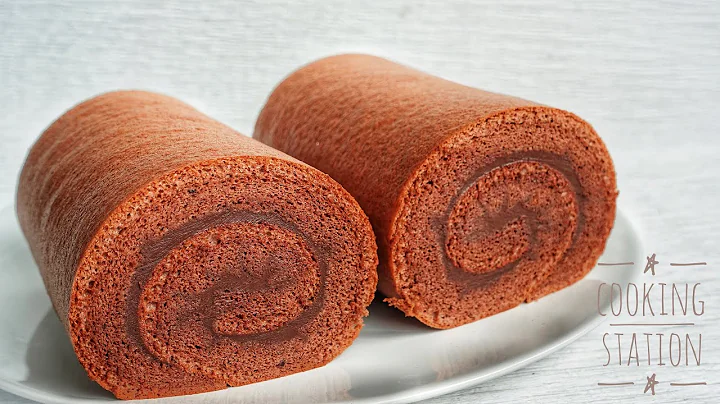 Chocolate Roll Cake Recipe / Chocolate Swiss Roll