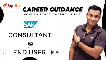SAP End-user Vs SAP Consultant | Which one is best for career | SquNik