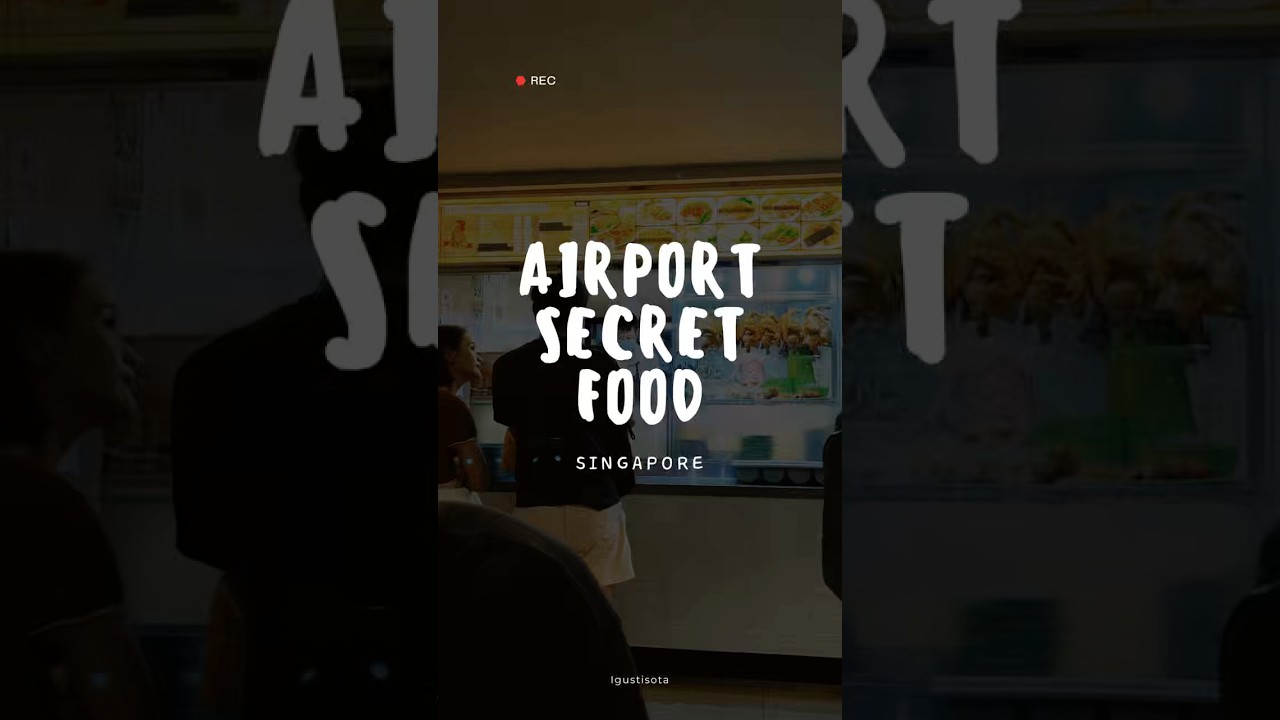 A Secret Food Spot at Changi Airport?! 😱🍽️🇸🇬