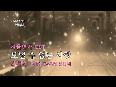김완선 KIMWANSUN 보낼 수 없는 사랑 겨울연가 Ost 