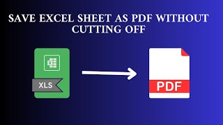Save excel sheet as pdf without cutting off