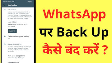 How to turn off WhatsApp auto backup