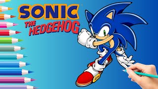 Como desenhar Sonic the Hedgehog para iniciantes #artemminutos