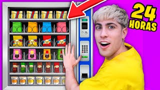 24 HOURS EATING FROM VENDING MACHINES !!