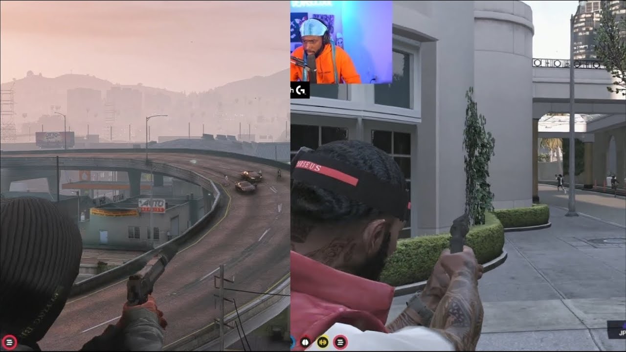 Mandem Catch The Goons Lacking and Shoot At Roosters Rest (Multi POV) | NoPixel Mandem GTA RP