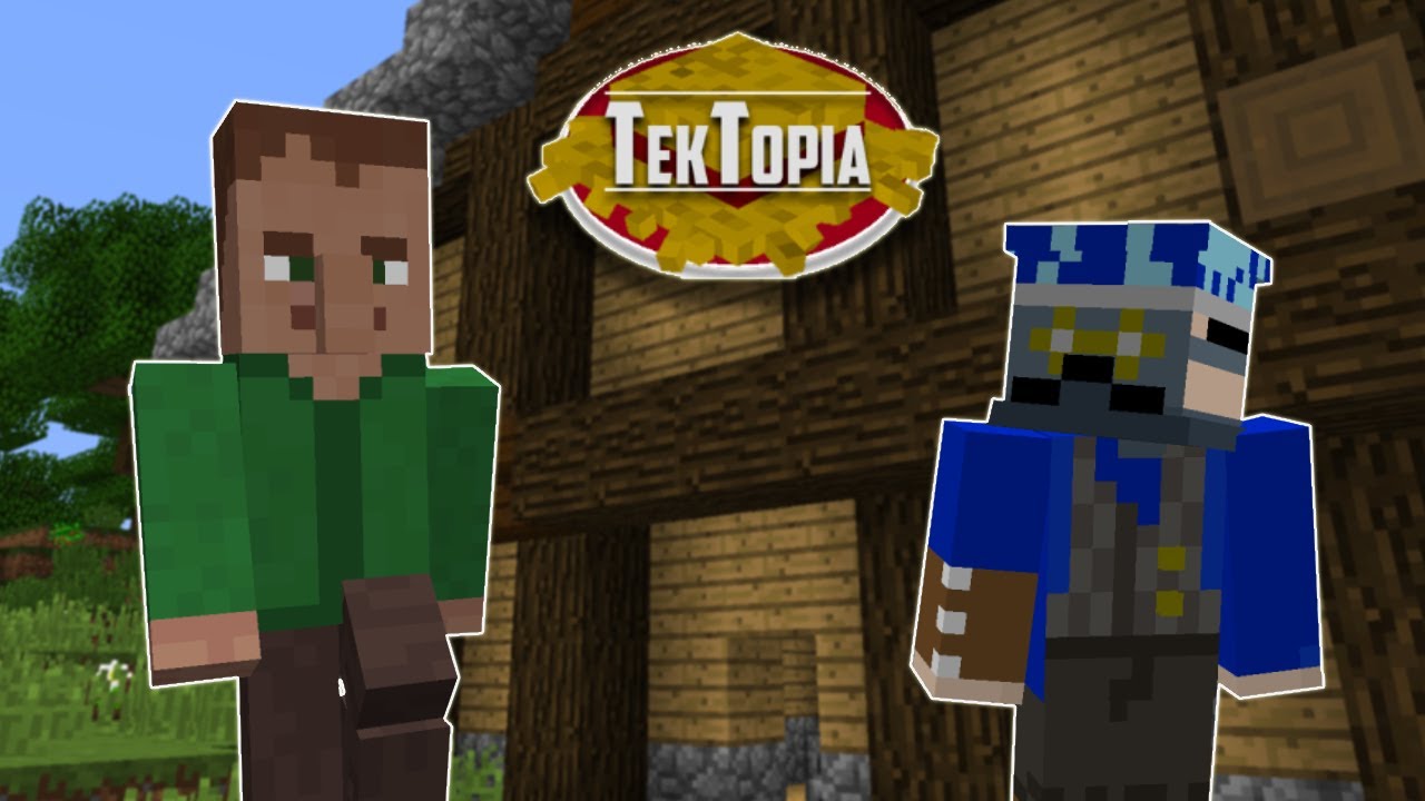 Minecraft with Better Villagers! | TekTopia Let's Play - YouTube