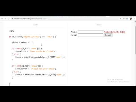 sticky forms in PHP| PHP sticky forms validation| Sticky data in PHP