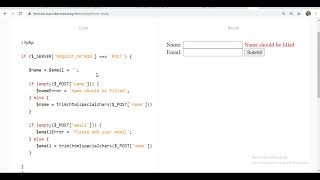 sticky forms in PHP| PHP sticky forms validation| Sticky data in PHP