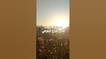 #الله #قرآن #اكسبلور #هزاع_البلوشی #سورة_العنكبوت #قران_كريم #راحة_نفسية