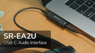 Saramonic SR-EA2U USB-C Audio Interface | Android, iOS, Computers, 3.5mm Mic Input &amp; Headphone Out