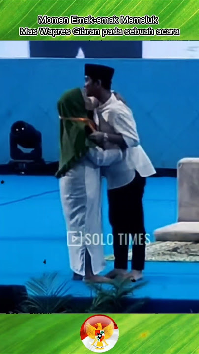 Momen Emak-emak Memeluk Wapres Gibran pada sebuah acara #short #gibran #paspampres #ulama #sholawat