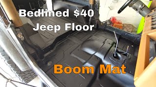 Reduce Floor Heat & Road Noise With $40 Boom Mat || Jeep Mods E34