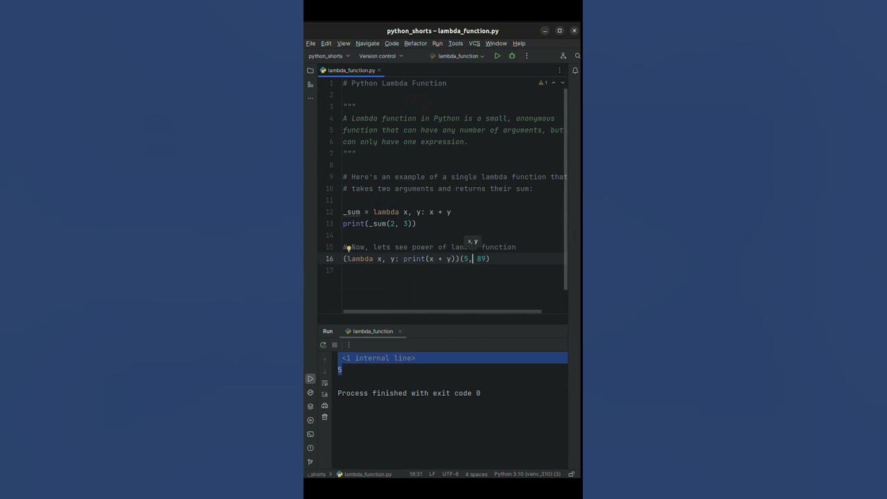 Python lambda функции