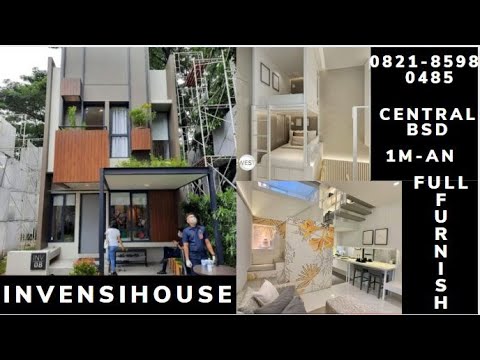 INVENSIHAUSE BSD  RUMAH  MINIMALIS  FULL FURNISH 1 M AN D 