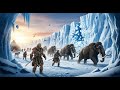 Life 28000 Years Ago |Hunters Driving Mammoths Toward Shattering Ice Cliffs at the Edge of the World