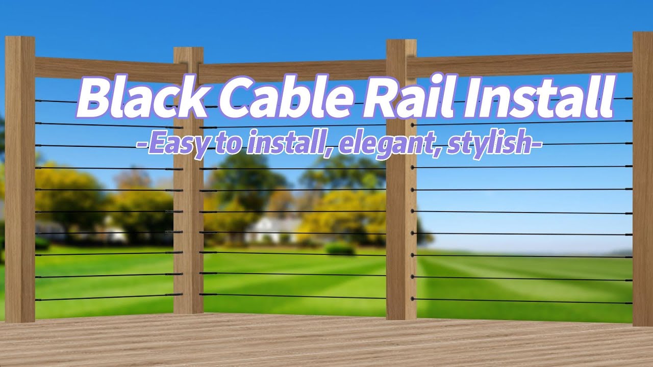 Easy to install cable railing - YouTube