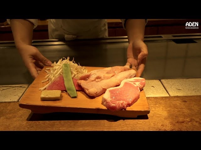 High-end Chicken & Pork Teppanyaki - Tokyo Lunch Japan