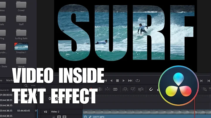 How to Add Video Inside Text in DaVinci Resolve