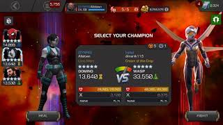 MCOC AW: r5 wasp (node 37)- r4 Juggernaut (node 41)