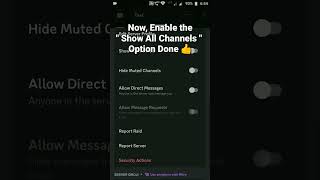 How to enable Show All Channels of a Server in Discord Mobile #roduz #discord #how #howto #channel