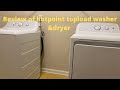 Review of hotpoint top load washer Model# HTW240ASKWS &dryer Model# HTX24EASKWS