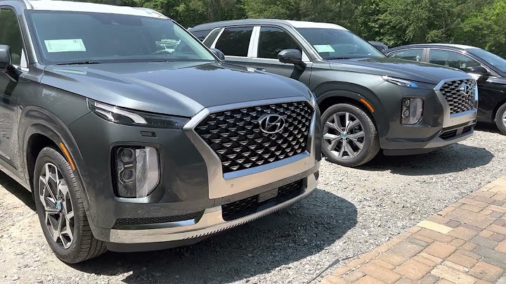Difference between hyundai palisade limited and calligraphy