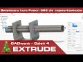 CADwent 🎄 - Dzień 4 - Narzędzie extrude - Świąteczny kurs projektowania CAD 3D we Fusion 360!