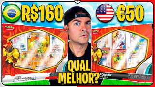 Qual MELHOR? BRASIL ou AMERICANO no Pokémon TCG? | MONTALVÃO CARTAS POKÉMON