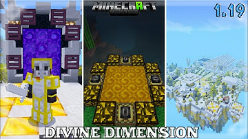 Divine Dimension Addon For MinecraftPe | Dimension Mod For Minecraft Pocket Edition