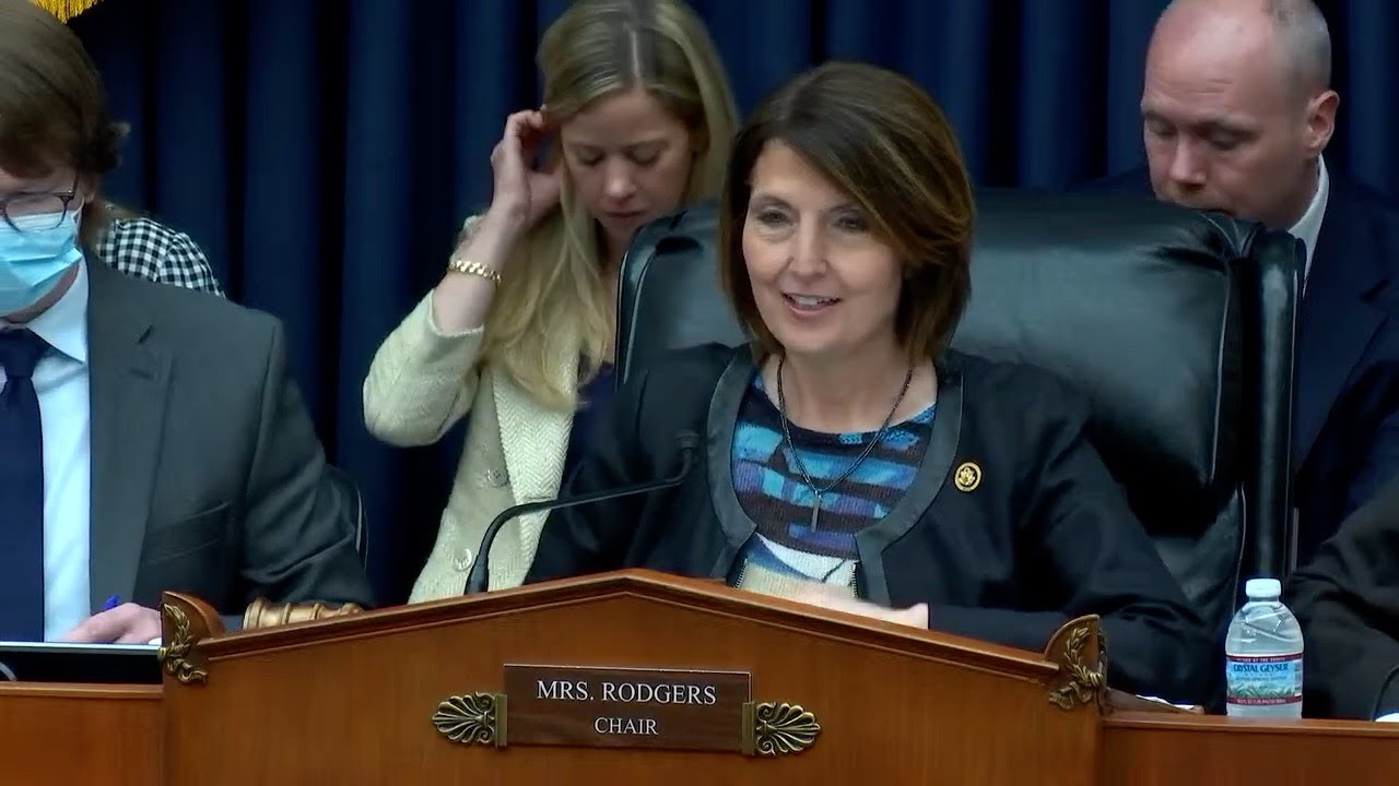 Chair Rodgers Opening Statement at Full Committee Markup of 13 Health ...