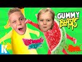 Gummy gang beasts a gummys life family battle kcity gaming
