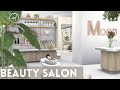 HAIR & BEAUTY SALON || Sims 4 || CC SPEED BUILD