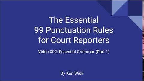 002 99 Punctuation Rules: Essential Grammar Part 1