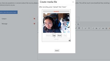 Adding Audio or Video to a Discussion Forum -  Student Tutorial - Oakland University Moodle