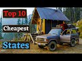 Top 10 Cheapest States to Buy Land - Homesteading Off Grid Tiny House 2021
