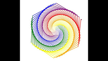 Hexagonal Spiral Art using Turtle and Python Programming #shorts #programming #code #python #coding
