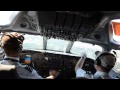 DC-8 73 series landing from cockpit,  IAH airport.  N602AL