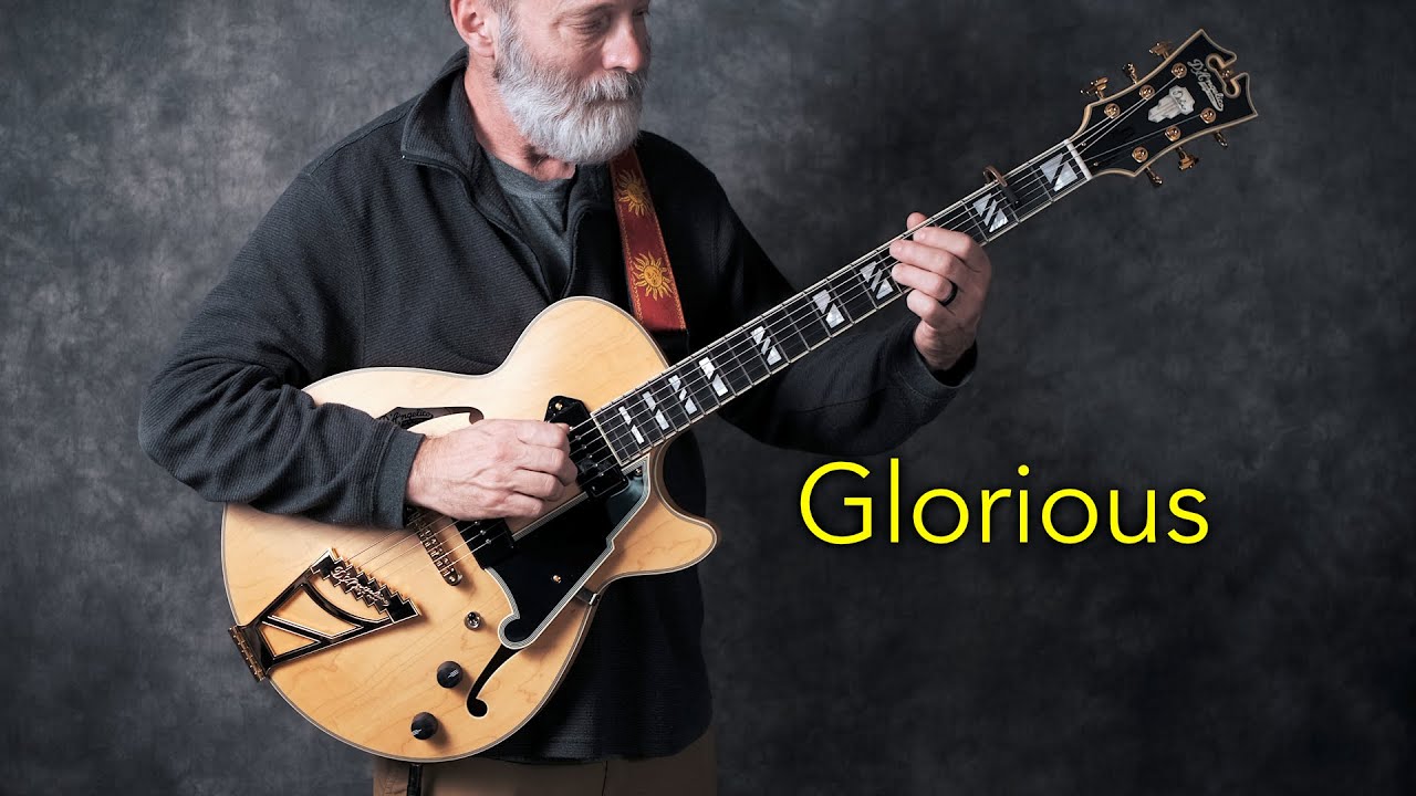 SemiHollow Baritone Guitar Glory Machine (D'Angelico Deluxe SS) YouTube