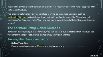 How to Setup Getter and Setter in NetBeans GUI Builder for Java Swing