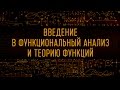 Введение в функциональный анализ и теорию функций. Элементы функционального анализа