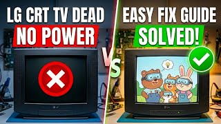How to Fix LG CRT TV No Power Problem | Dead CRT TV Repair Guide