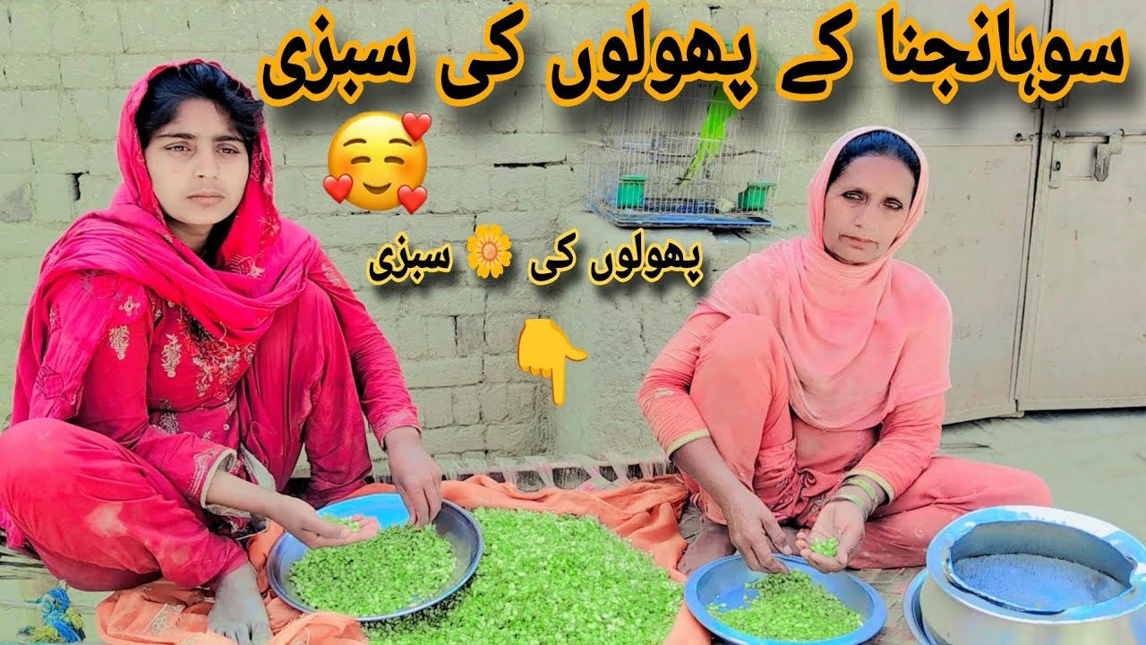 Aaj hum ne taaza sohanjna ke phoolon ki sabzi banayi 🌿