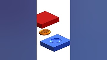 Button Mold Animation  #design #solidworks #engineering #art #solidworks3d #solidworkstutorial