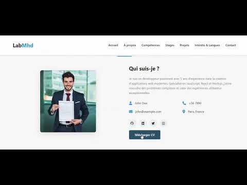 Free Modern Portfolio Website Template | Responsive & Clean Design (HTML/CSS/JS)